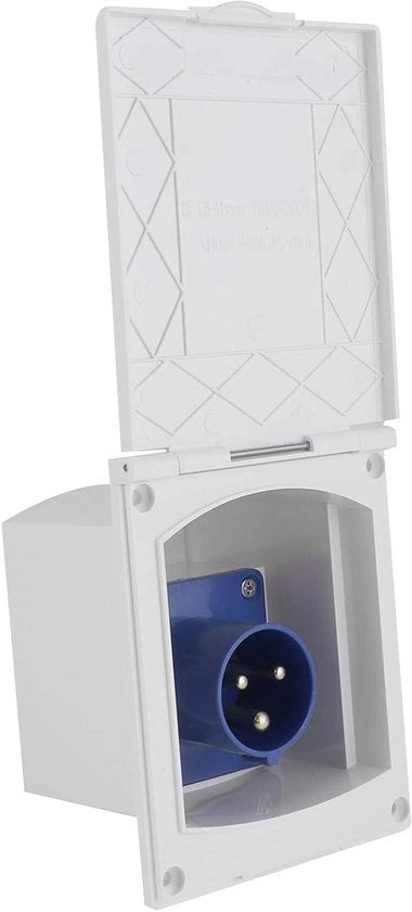 Contatto di corrente acqua resistente per caravan e camper - 16A, 220V-240V
