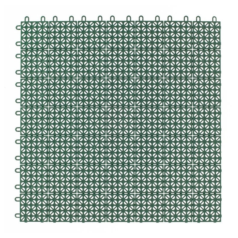 Set da 10 Piastrelle in Plastica Flessibili Drenanti 55,5 x 55,5 cm da Esterno Giardino 3,08 m2 colore: Beige