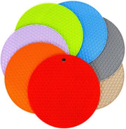 Set di 7 sottopiani in silicone e pannolappi - Resistente al calore e facile da pulire