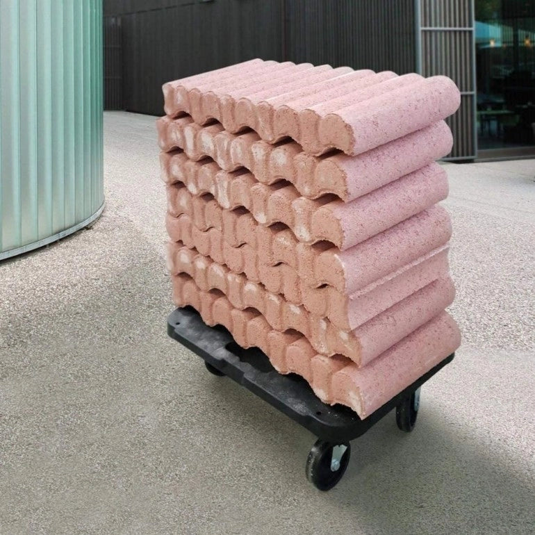 Pedana multiuso con ruote mm 480x290 spessore 40 mm, perfetta per uso professionale, traslochi, consegne, logistica e giardino