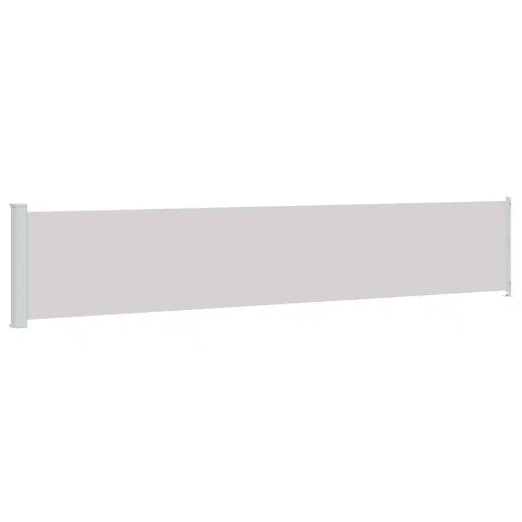 Tenda Laterale Retrattile per Patio-Tenda parasole per balcone 117x600 cm Grigia