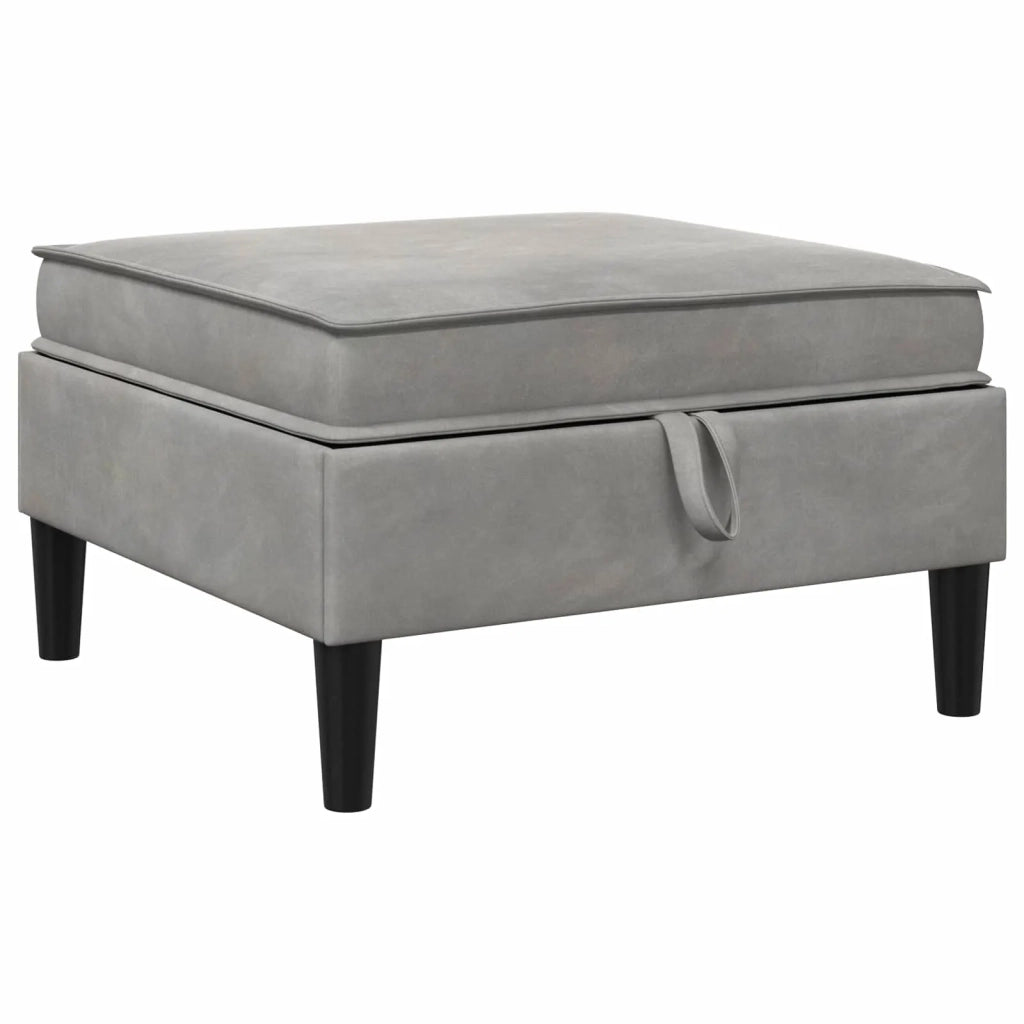 Set di mobili per il soggiorno 6 pcs Grigio Chiaro Velluto 3413732