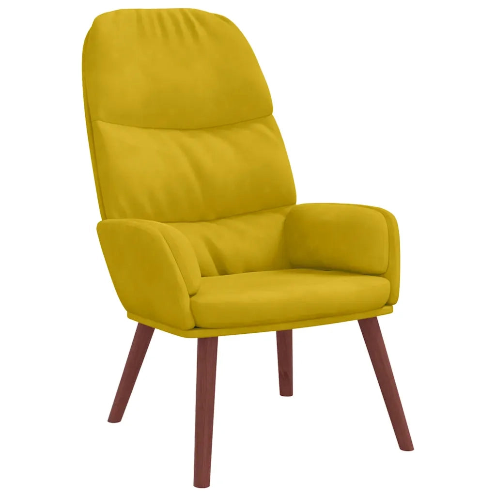 Poltrona Relax Giallo in Velluto 4102617