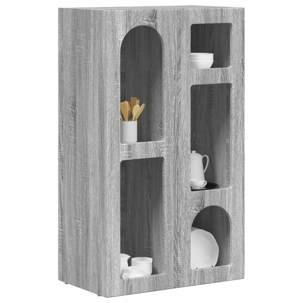 Credenza | Madia | Buffet da pranzo | Armadio da pranzo Grigio Sonoma 59 x 35 x 100,5 cm Legno multistrato