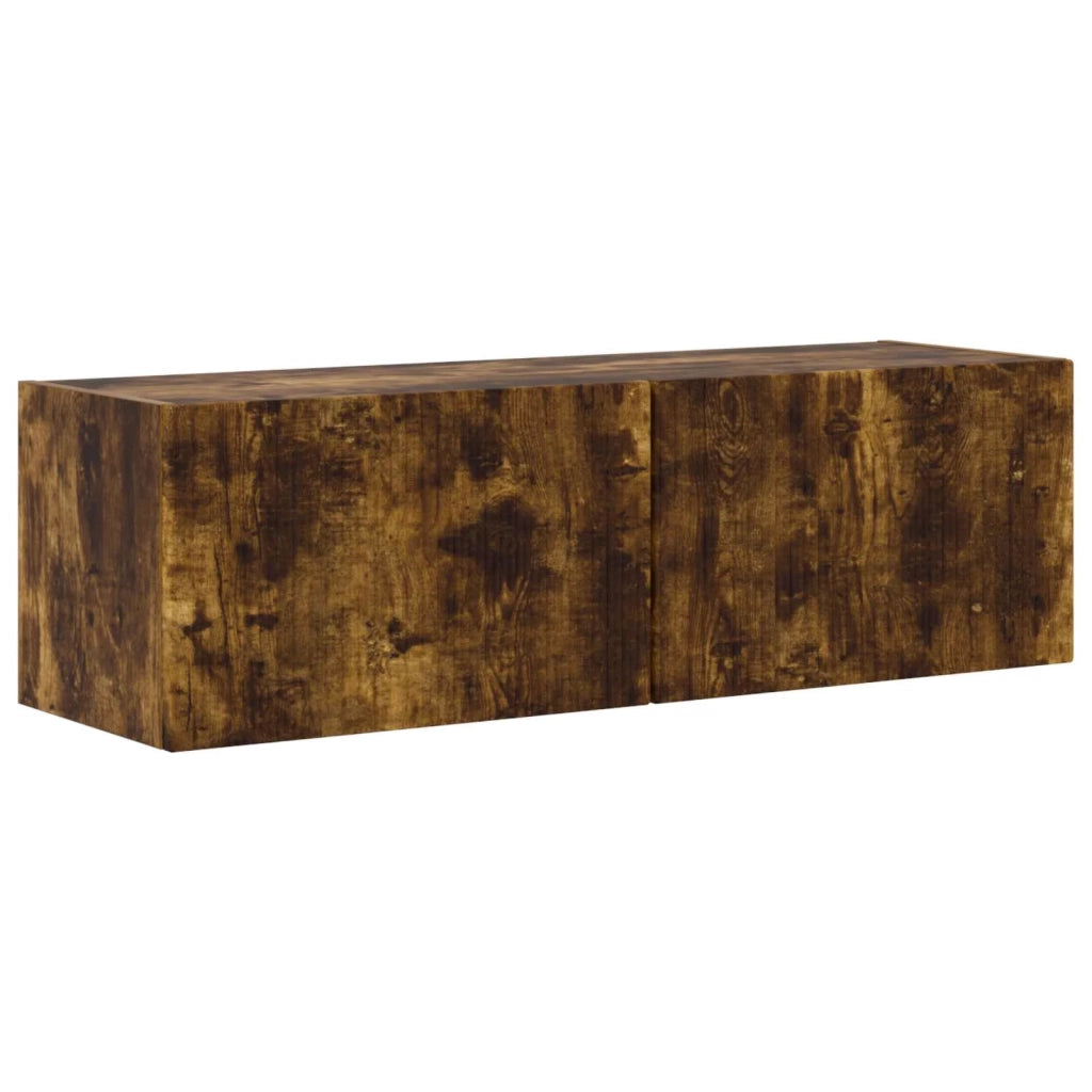 Set mobile TV 4 pz | Armadietto TV | Mobile Porta TV Rovere fum¨¦ Legno multistrato