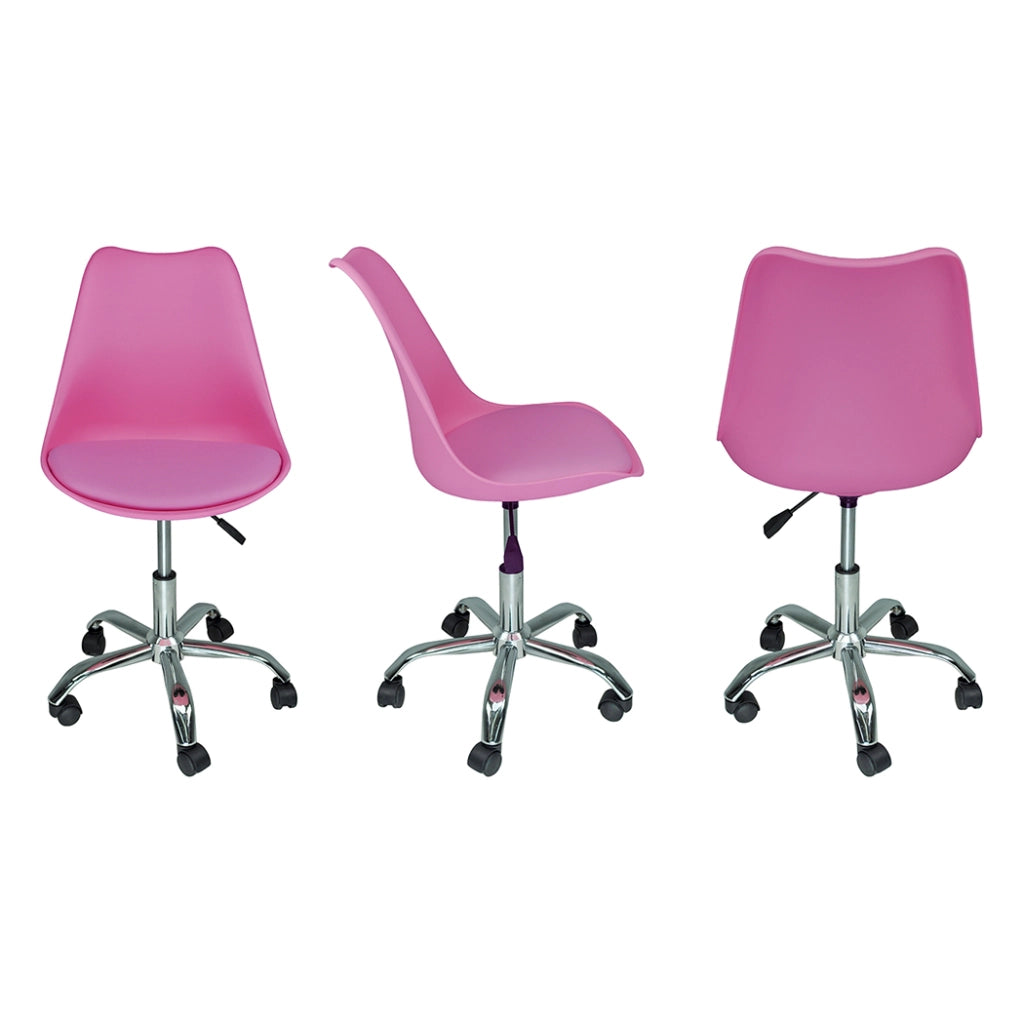 Sedia da ufficio girevole, sedia da scrivania fucsia con rotelle mod. SALLY - SU29SAPM