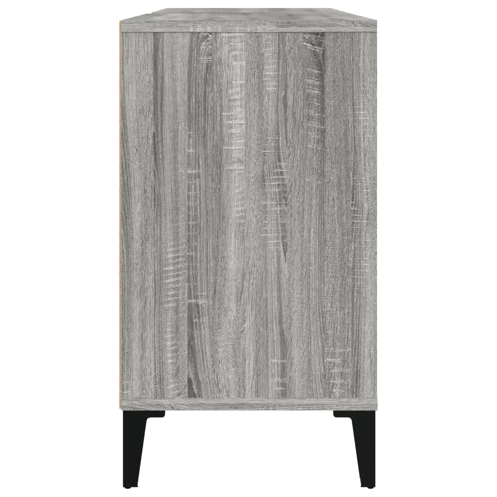 Mobile Lavabo-Armadietto da bagno Grigio Sonoma 80x33x60 cm in Legno Multistrato 415807