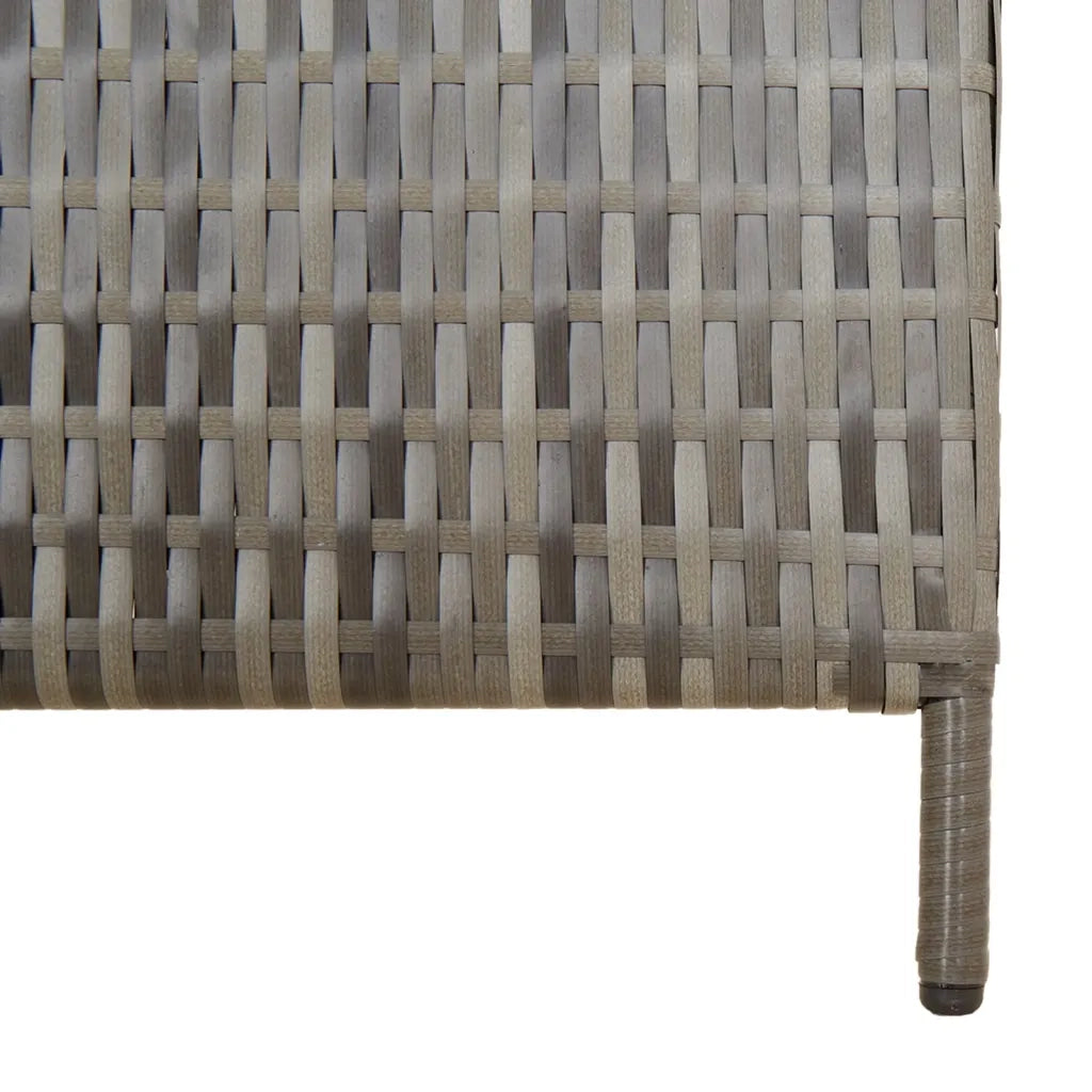 Divisorio per Ambienti | Divider per stanze | Paravento a 6 Pannelli Grigio in Polyrattan