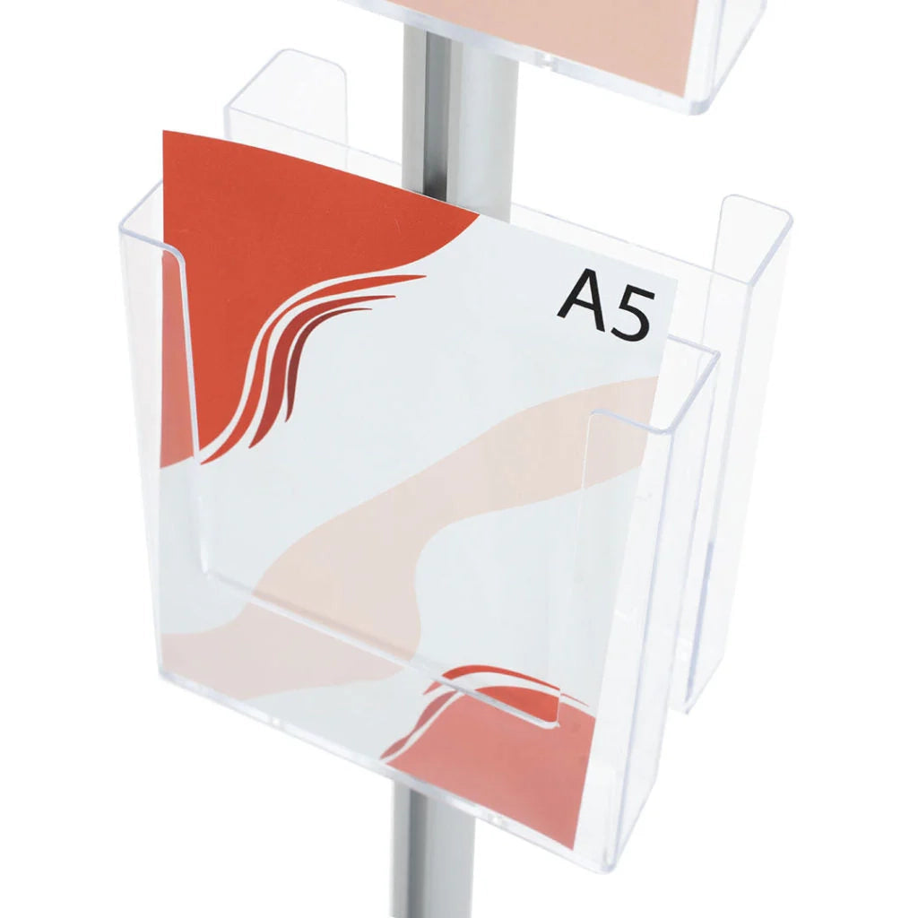 Set Ricambio tasche Porta depliant espositore formato A5 - Monofacciale
