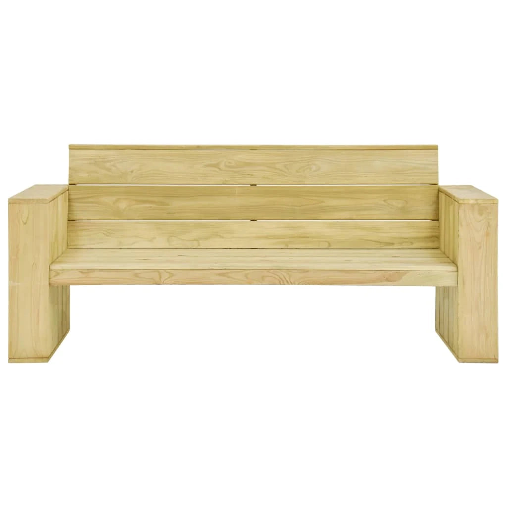 Panca da giardino mobili da esterno terrazza 179 x 76 x 76 cm legno di pino impregnato 02_0011269