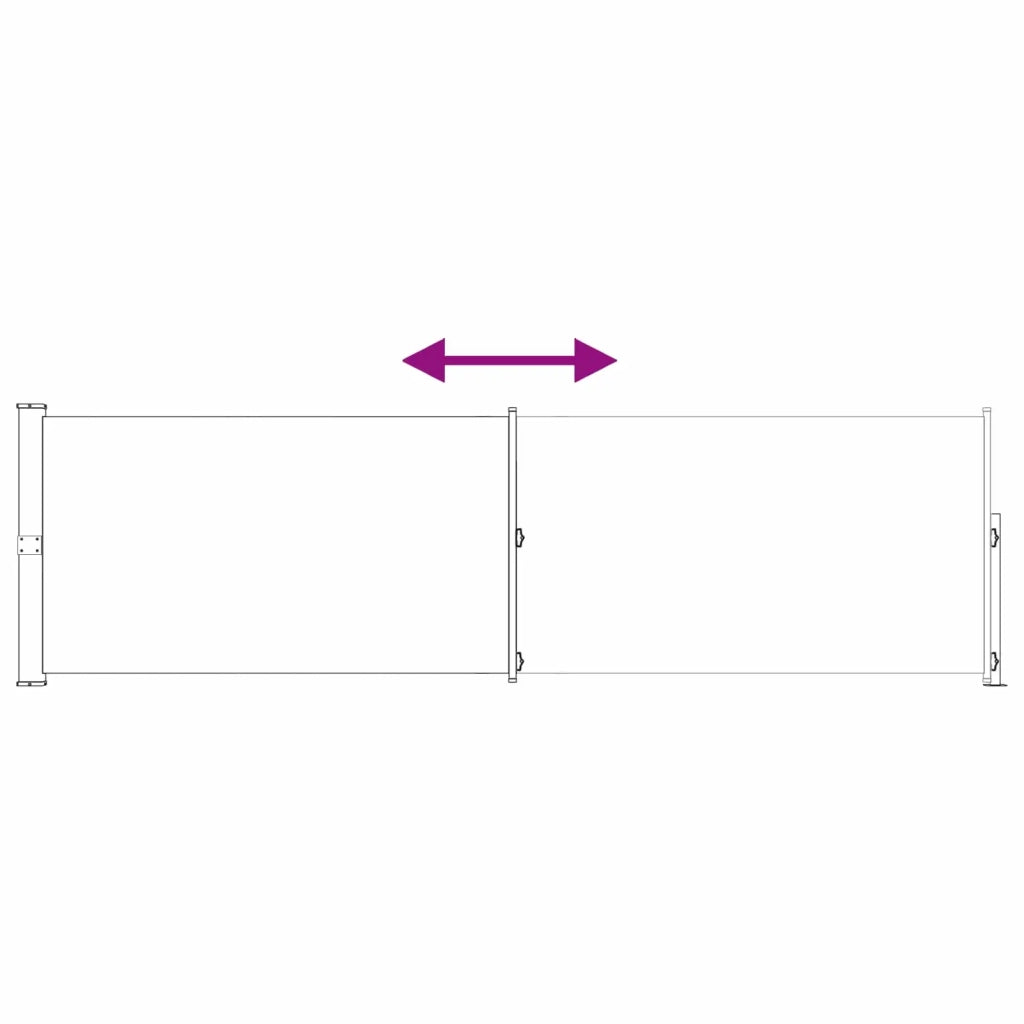 Tenda laterale retrattile 100% poliestere ferro acciaio 42035293