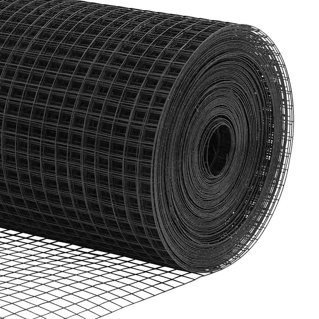 Palo della recinzione | Pannello per recinzione Acciaio e PVC Grigio