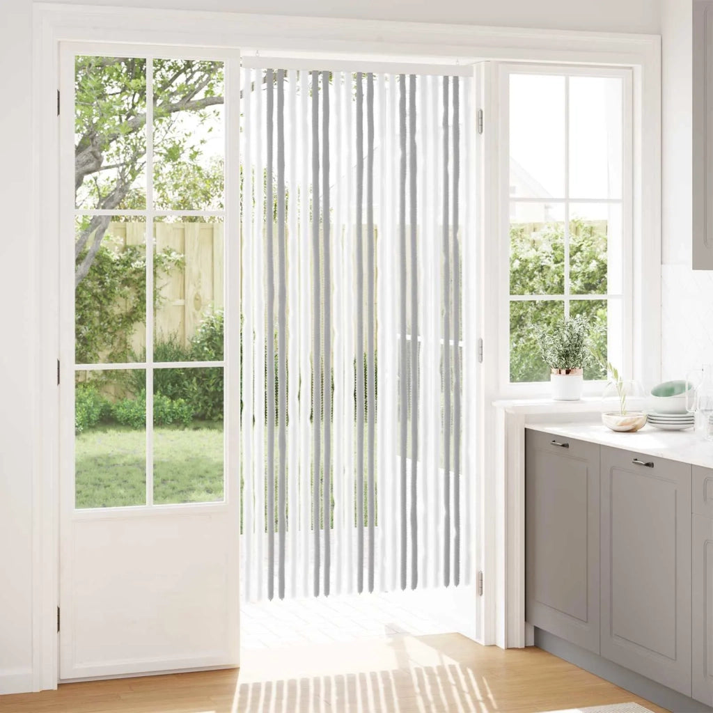 Tenda per insetti in chenille Grigio chiaro e bianco 42034415