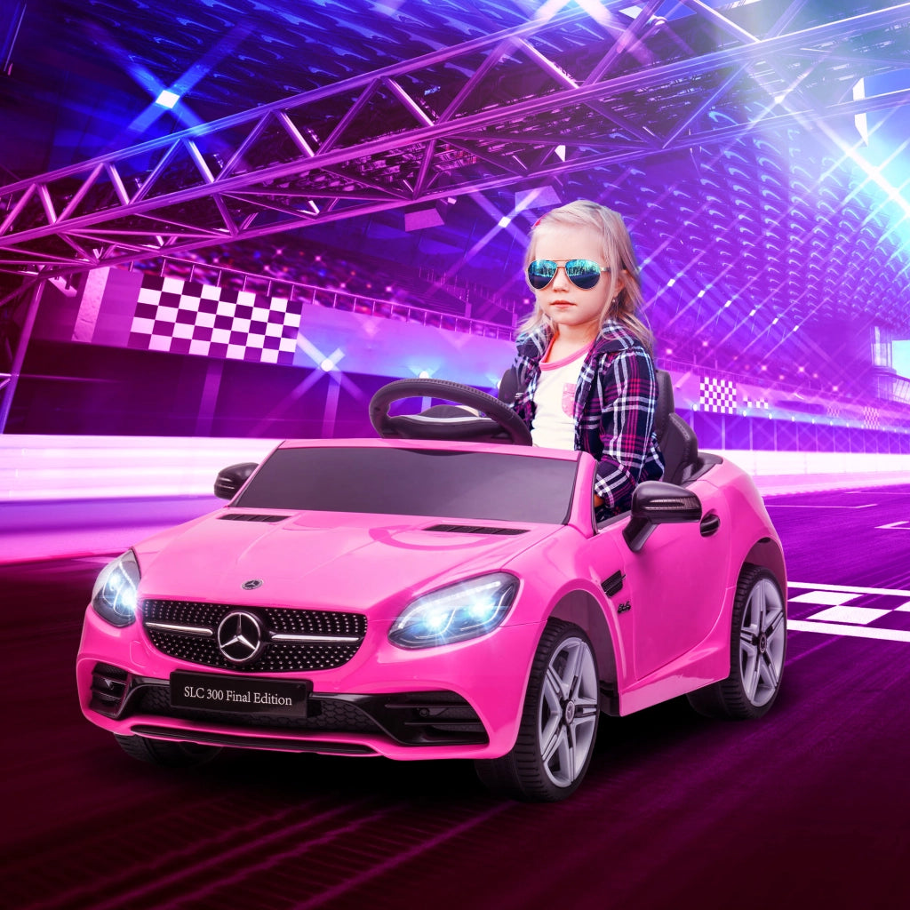 Auto Bambini Mercedes SLC 300 Elettrica 12V ¨C Zephmum ¨C Rosa con Telecomando