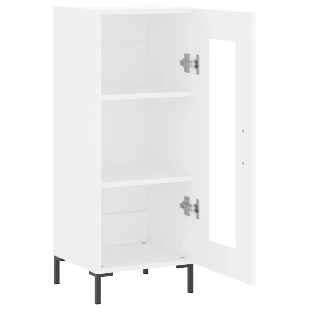 Credenza | Madia | Buffet da pranzo | Armadio da pranzo Bianca 34,5x34x90 cm in Legno Multistrato