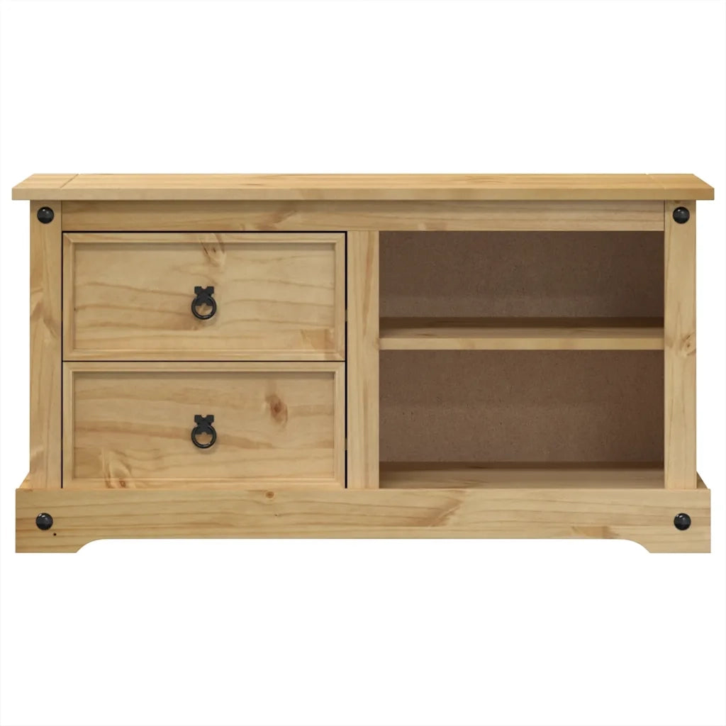 Mobile Porta TV Corona 100x40x52 cm in Legno Massello di Pino 4005668