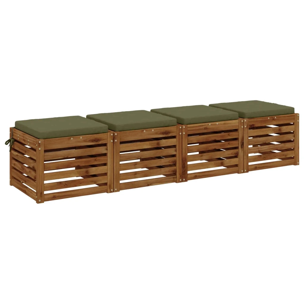 Cuscini per Sedia in 4 Pezzi SOEST 4 pz 100% Poliestere 944353