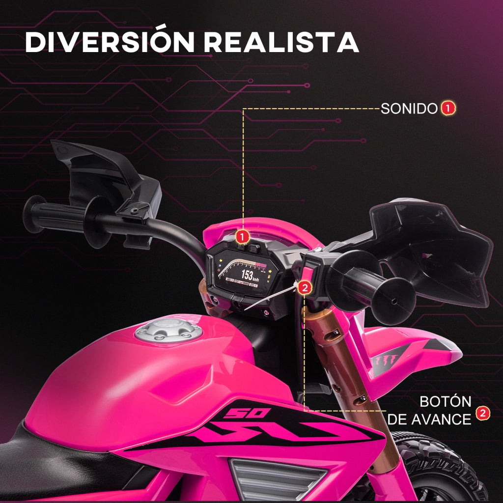 Moto Elettrica Bambini 12V ¨C zephmum ¨C Rosa
