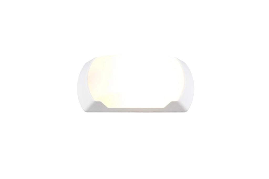 Applique da esterno rotonda CUMANA RL 1xE27 bianca IP65