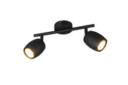 Faretto soffitto NANCY RL 2xGU10 nero metallo