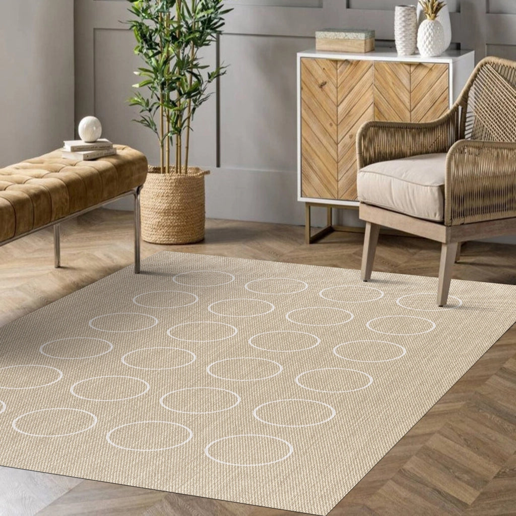 Tappeto vinilico di alta qualità cerchi blancos 60x90