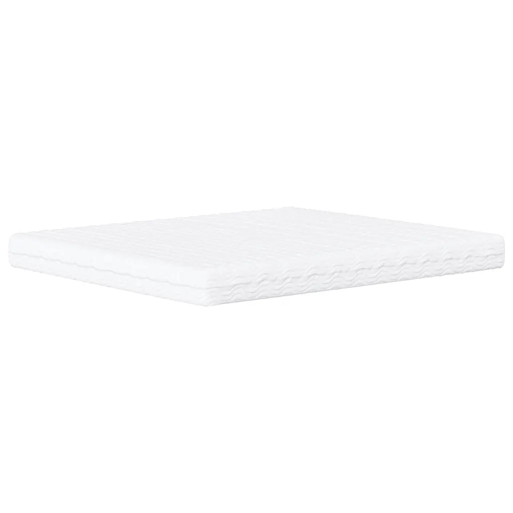 Letto Viana con Materasso Bianco e Nero 180x200cm Similpelle