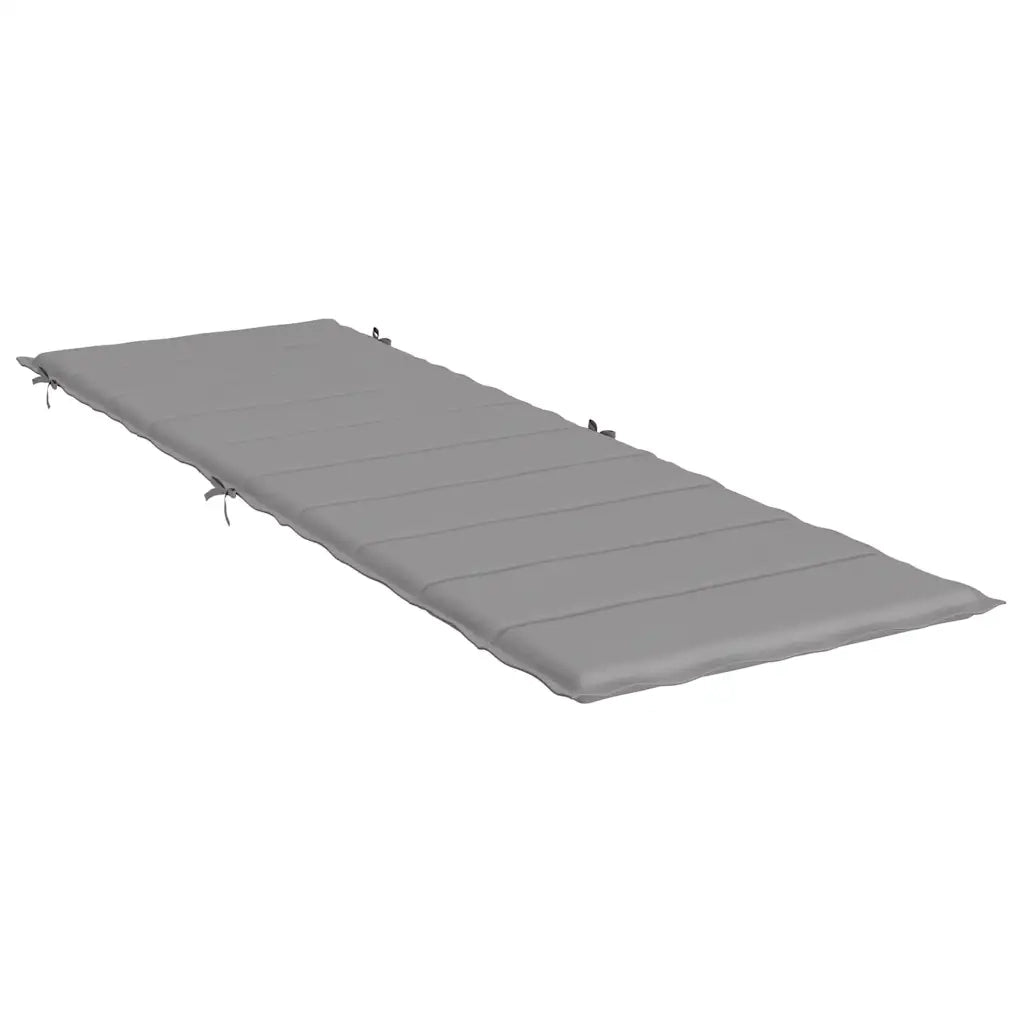 Cuscino per Lettino Grigio 186x58x4 cm in Tessuto Oxford 314159