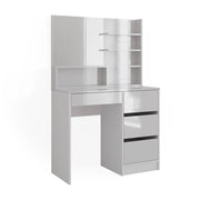 Vicco Tavolo da toeletta Bianco 80 cm con specchio