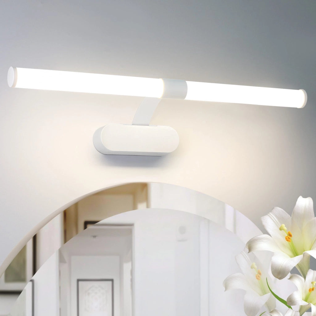ZMH Lampada da parete a LED per specchio da bagno 60 cm bianca 8W