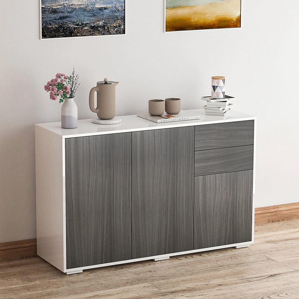 Mobiletto con Cassetti e Ante ¨C zephmum ¨C Grigio 60x30x72