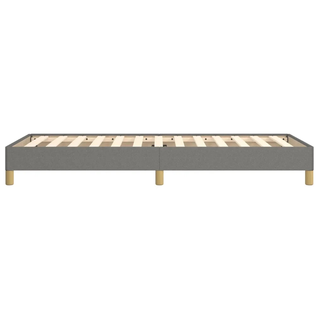 Letto singolo | Letto per adulti | Giroletto senza Materasso Grigio Scuro 90x190 cm Tessuto