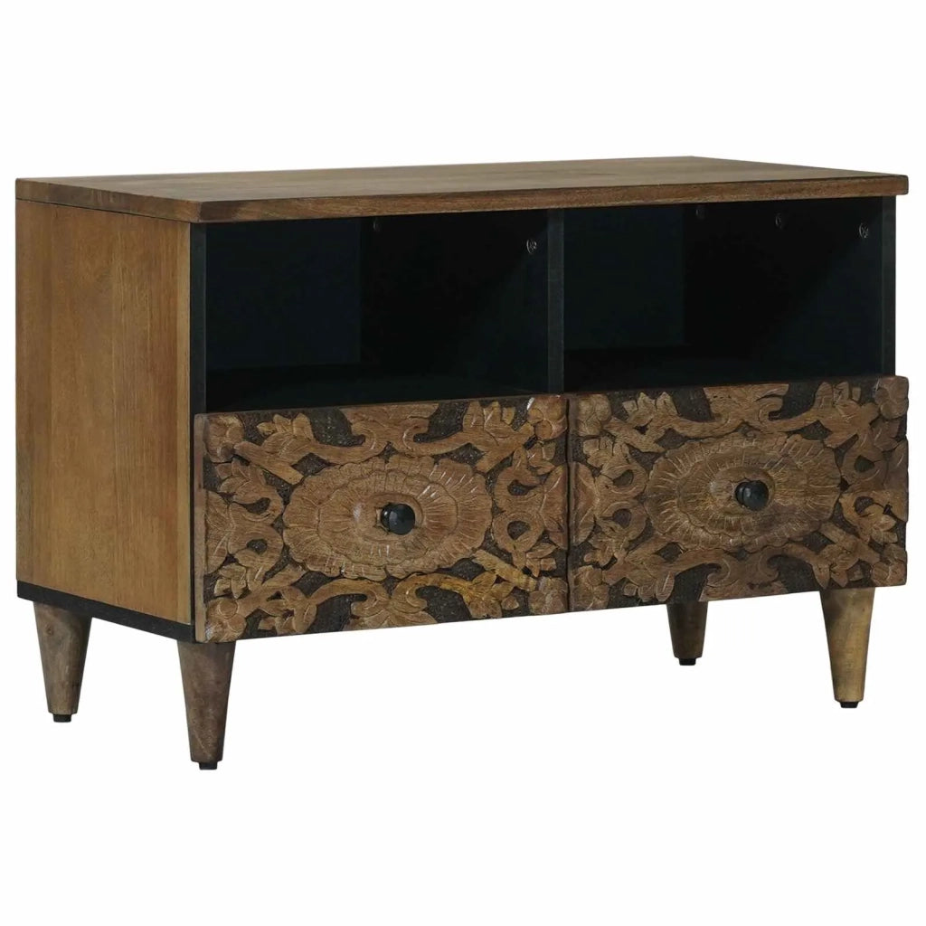 Mobile TV | Armadietto TV | Mobile Porta TV Marrone 70 x 33,5 x 46 cm Legno di mango massello