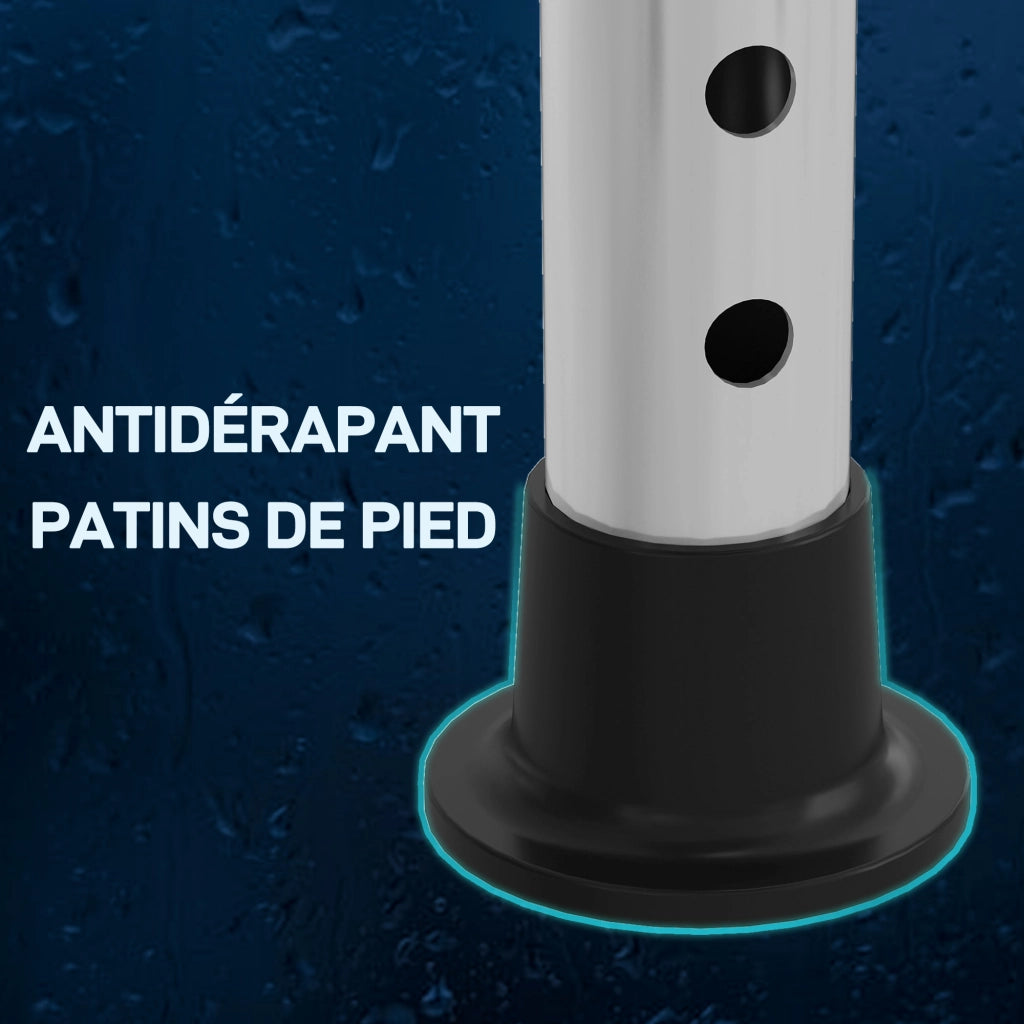 Sgabello doccia regolabile ¨C Xylo ¨C altezza regolabile, antiscivolo, nero
