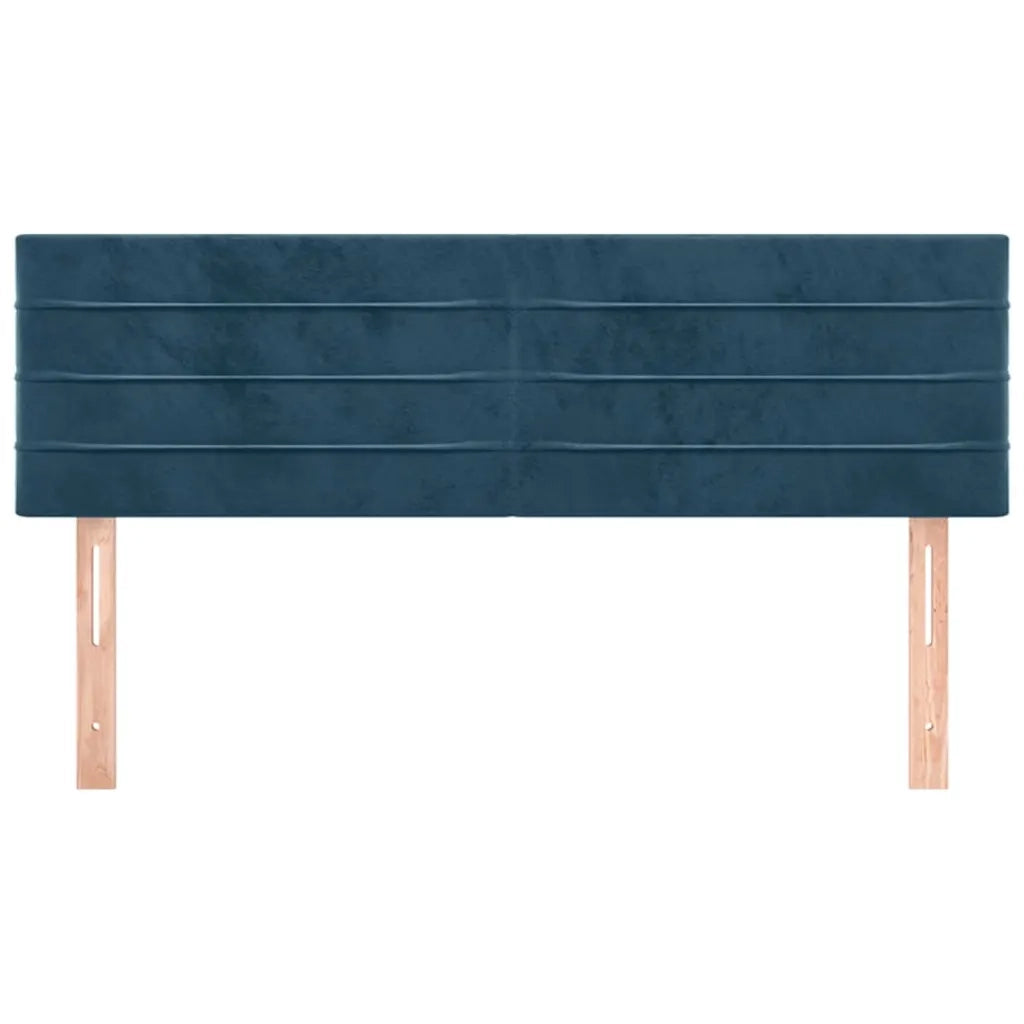 Testiera | Testata Blu Scuro 144x5x78/88 cm in Velluto
