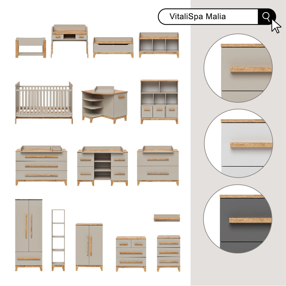Vitalispa Set per cameretta Quercia cashmere 5 parti