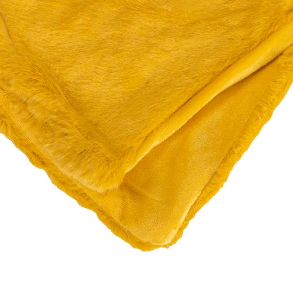 Coperta a quadri gialla 130x160cm MINNOR