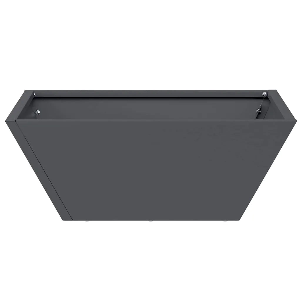 Vaso da giardino 5 pcs Antracite 40 x 40 x 15 cm 873815
