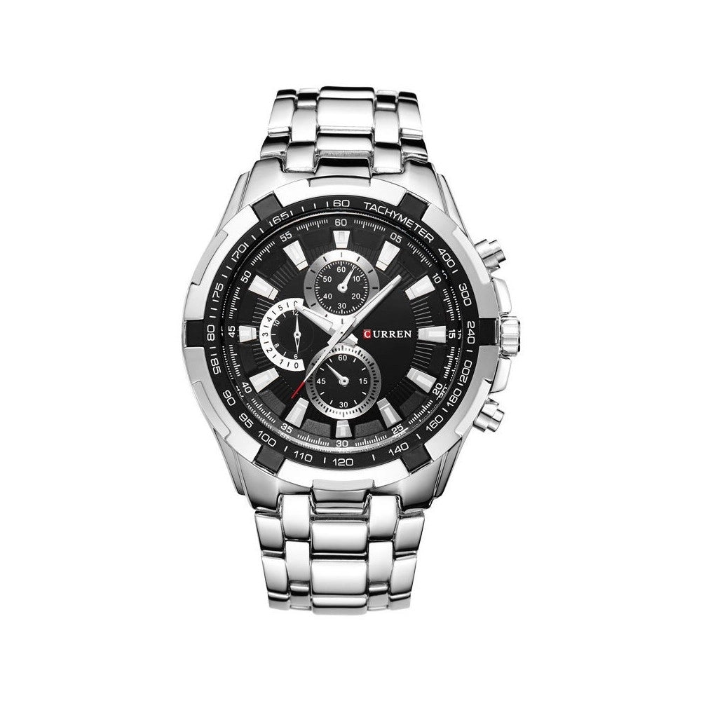 Trade Shop - Orologio Da Polso Curren 8023 Uomo Analogico Quarzo Cinturino In Metallo Design -
