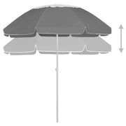 Ombrellone da Spiaggia Antracite 240 cm 314718