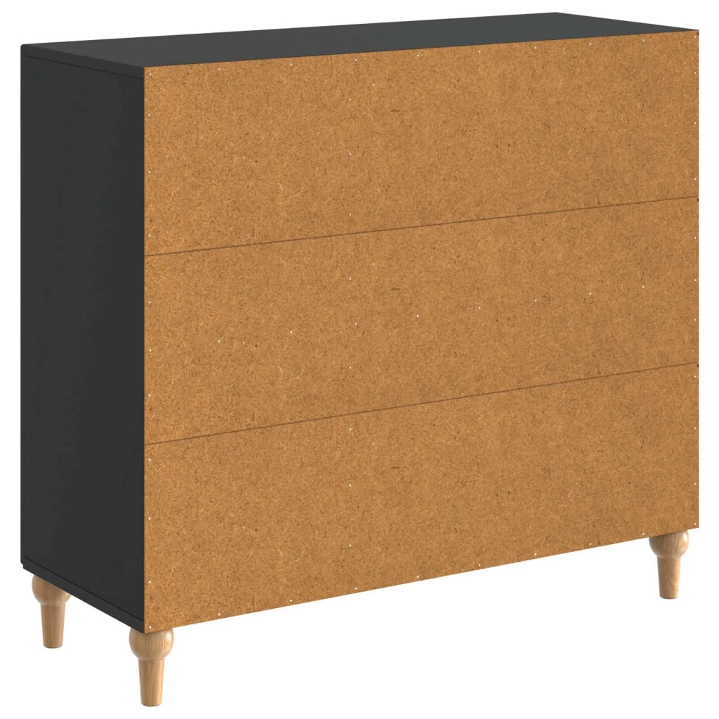 Credenza Nero 89 x 34,5 x 80 cm Legno ingegnerizzato 894186