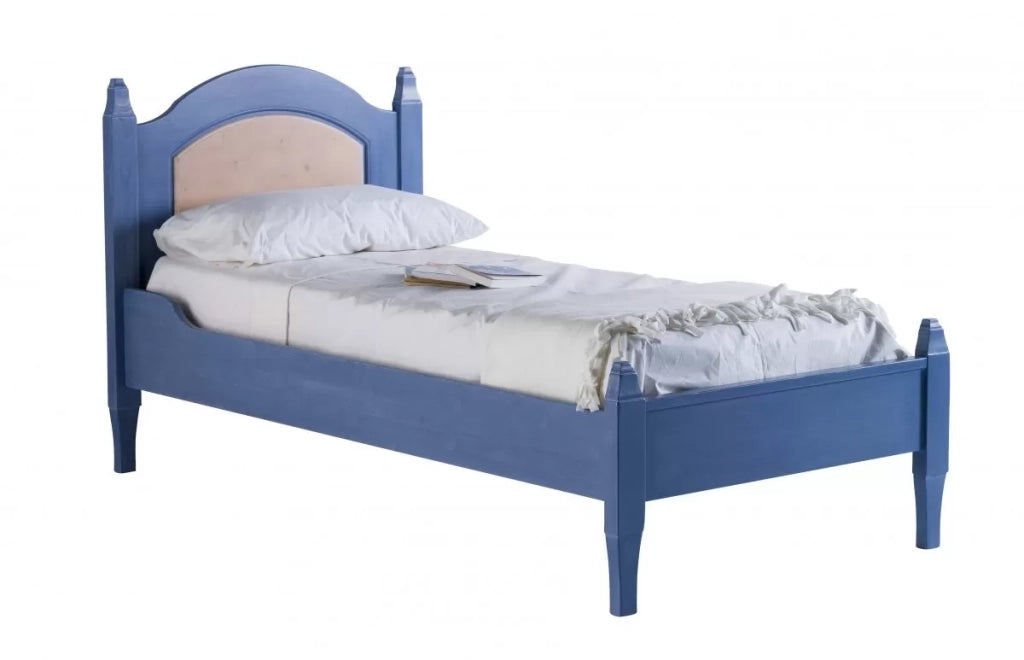 Letto singolo arte povera legno massello abete grezzo 103x210x106 - Mobili 2G