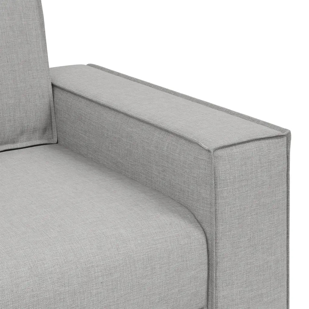 Divano a 3 posti Grigio Nuvola 220x78x84 cm in Tessuto 4104998