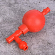 Pipetta di Aspirazione Quantitativa - Lampada di Aspirazione in Gomma - Laboratorio - Pipetta di Aspirazione Sicura - Rosso - Lampada di Aspirazione in Gomma - Precisione - Adatto per Laboratori - Rosso