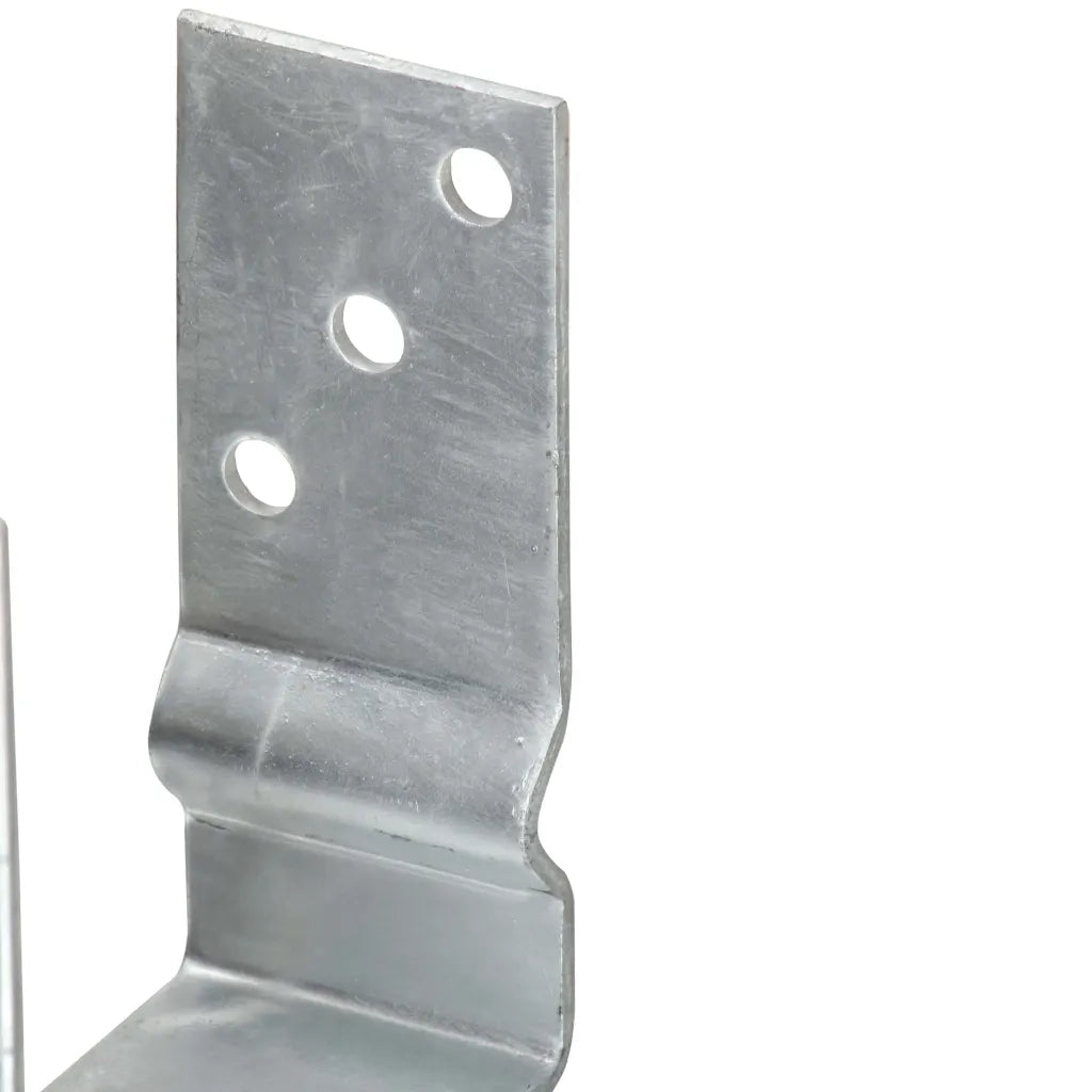 Picchetti per Recinzione 6 pz Argento 14x6x15cm Acciaio Zincato CFW1027175