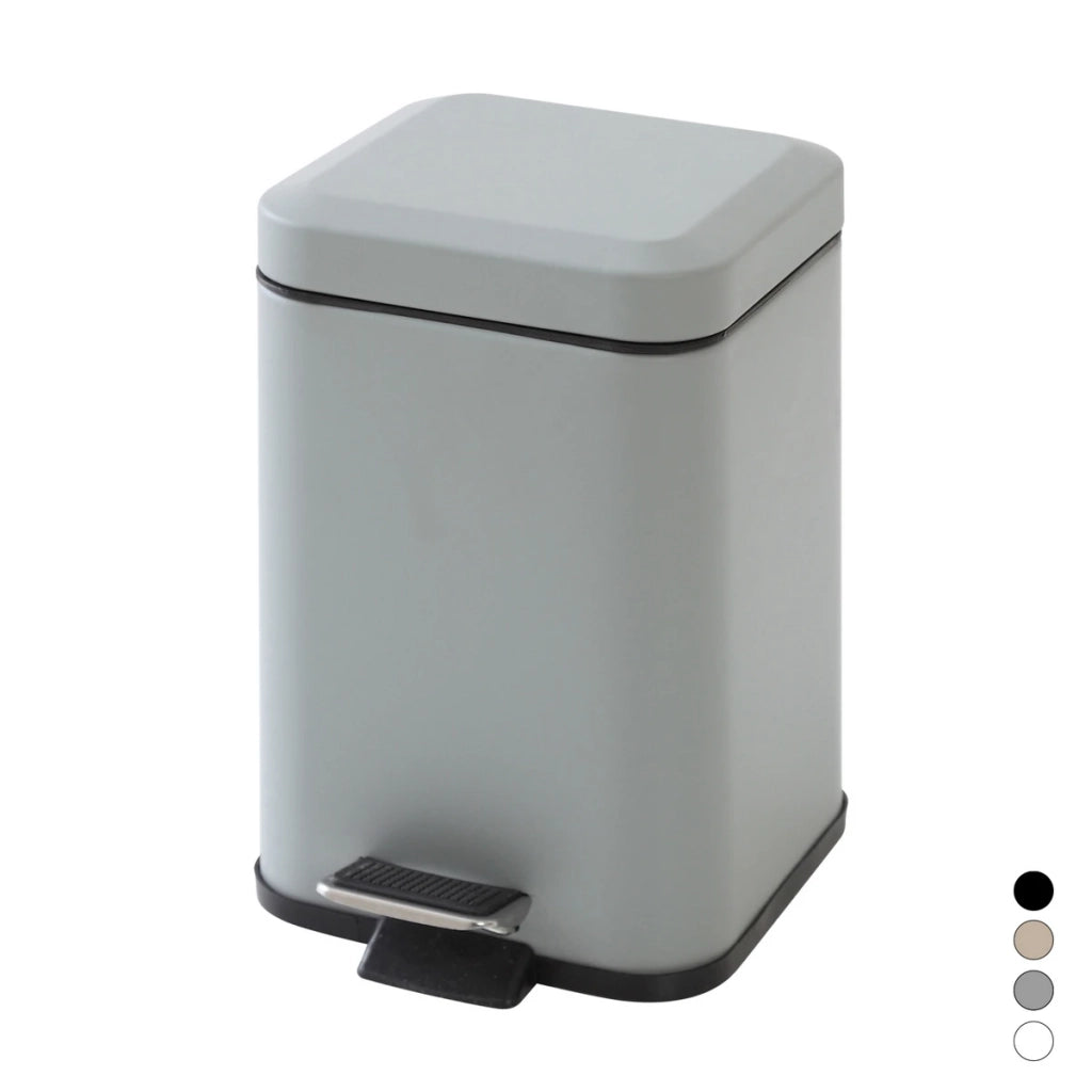 Pattumiera quadrata 3L FERID bianca 16x16x25 cm