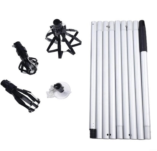 Sostituzione lampada alogena con strumento di rimozione telescopico - Regolazione di altezza - Cambio lampada efficiente - Dimensioni 40 x 5 x 5 cm - Ideale per alte strutture