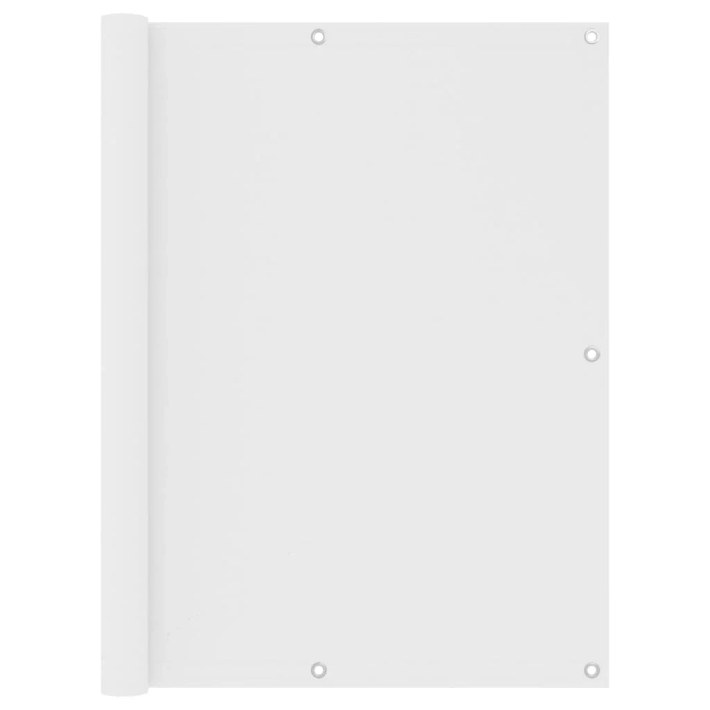 Paravento per balcone 120 x 600 cm tessuto oxford bianco 02_0010047