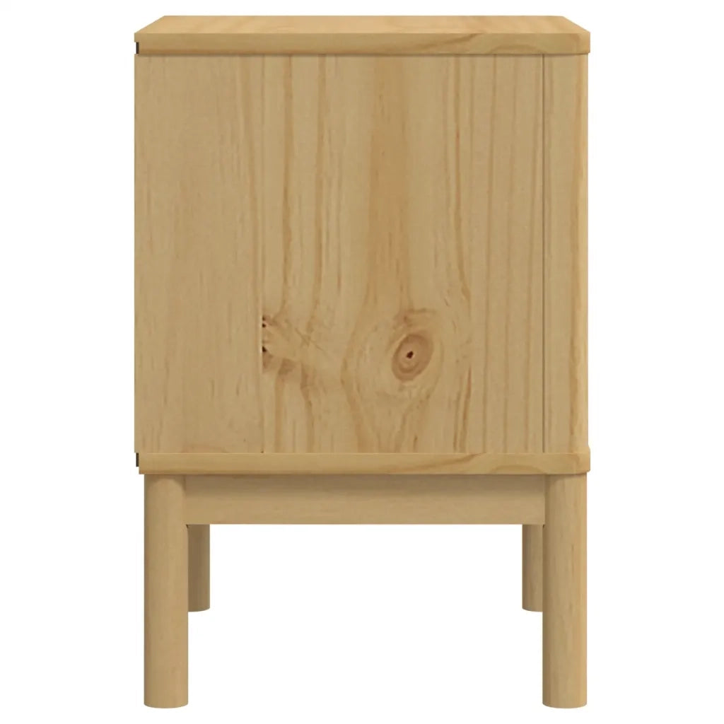Comodino FLORO Marrone Cera 45x39x57 cm Legno di Pino 374002