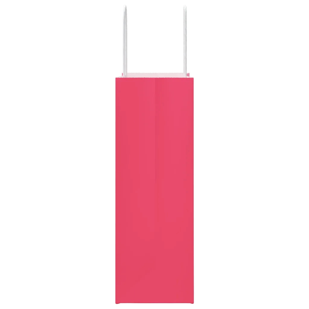 Sacchetti di Carta 50 pz con Manici Rosa 21x11x31 cm 4101658