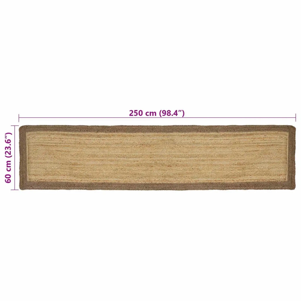 Tappeti per area Rettangolare Naturale e Grigio 60 x 250 cm 42010660